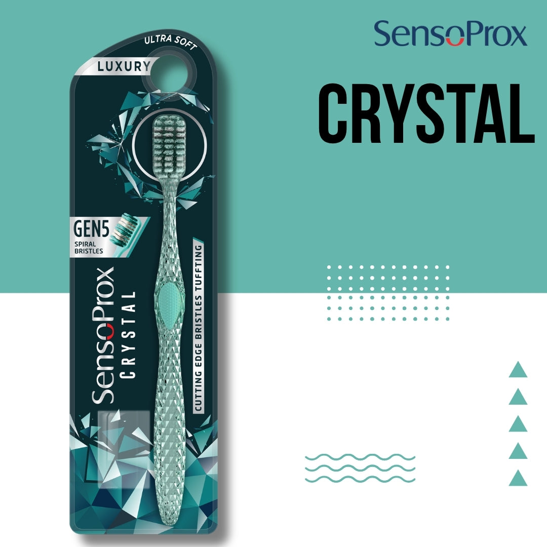 SensoProx Unisex Adult CRYSTAL Toothbrush - Oral Care, Pack of 1