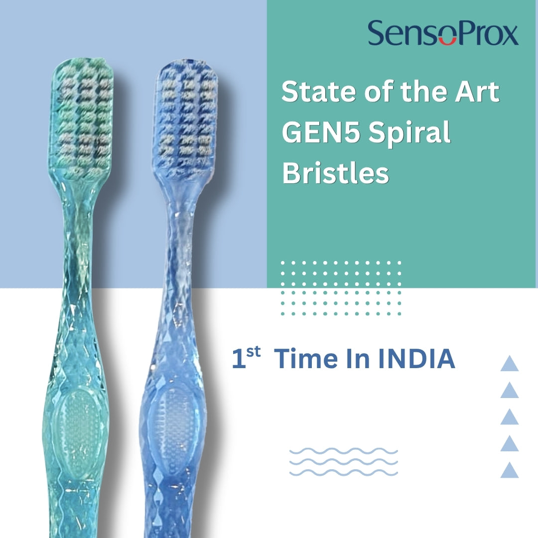 SensoProx Unisex Adult CRYSTAL Toothbrush - Oral Care, Pack of 1